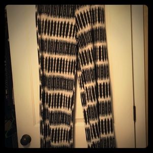 Black and white tie-dye palazzo pants- So Comfy!